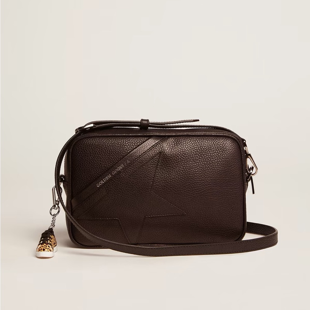 Golden Goose star bag in black leather